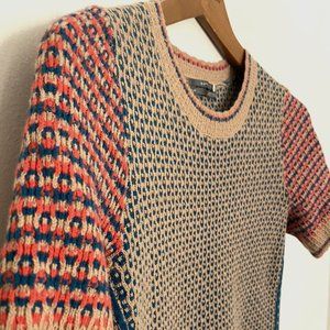 Anthropologie XS short-sleeved knit sweater
